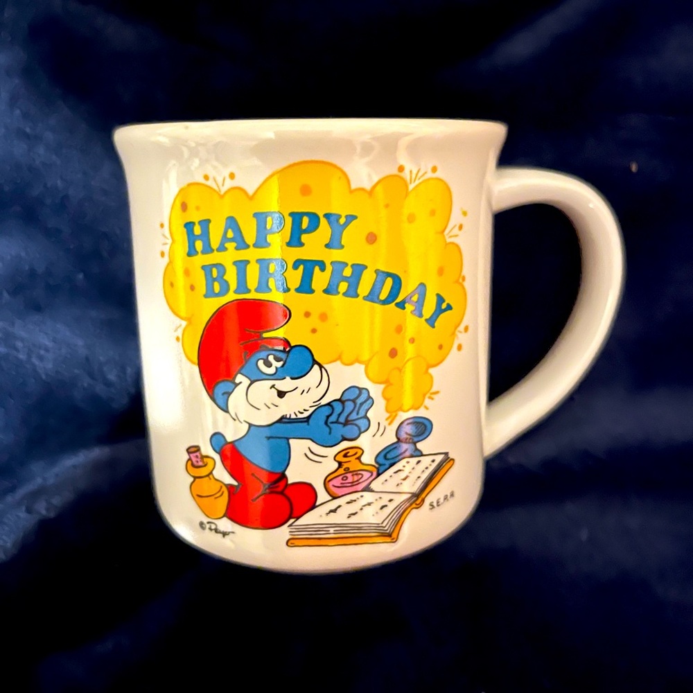 Happy birthday Smurf  Mug